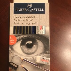 Faber-Castell Graphite sketch kit pencils. Unopened, Never used.